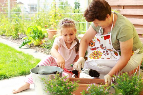 Professional planting services in an Alperton residential garden