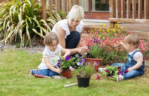 Weed control and patio tidying for garden maintenance in Alperton