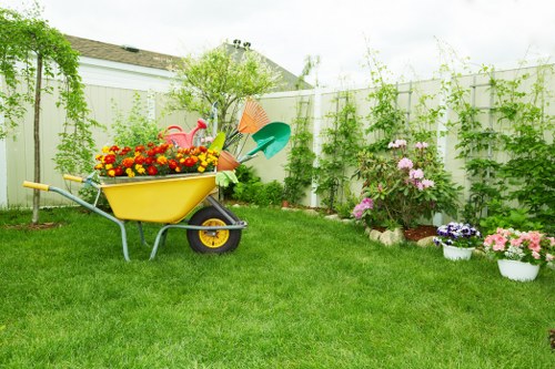 Encrypted Landscapers Alperton payment process on a digital screen