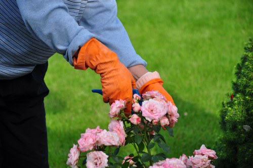 Garden landscaping work in Alperton with paving and planting